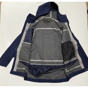 Arbor Collective Snowboarding Jacket Men's Medium Blue Pockets Waterproof